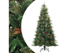 Sapin de noël - arbre de noël artificiel à branches articulées vert 210 cm