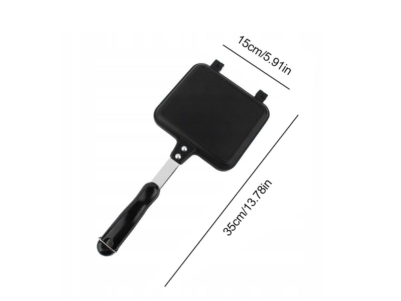  Poêle à sandwich double face carrée en alliage d’aluminium antiadhésive chicfurn  - Conforama C