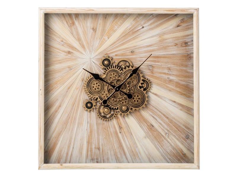  Horloge murale mécanisme quill 80cm beige  - Conforama A