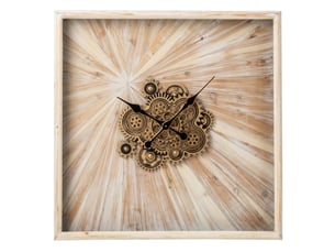 Horloge murale mécanisme quill 80cm beige