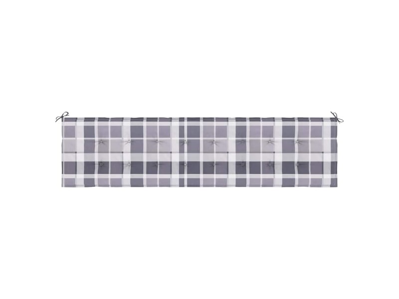  Coussin de banc de jardin, coussin d'assise motif à carreaux gris 200x50x3 cm cf52743  - Conforama D
