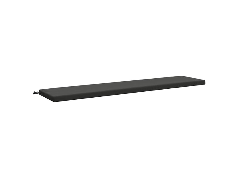 Lot de 2 coussins de banc, coussins d'assise soest 100 % polyester anthracite cf56982 - Conforama D