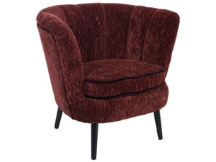 Fauteuil en tissu rouge 86x70x76 cm h