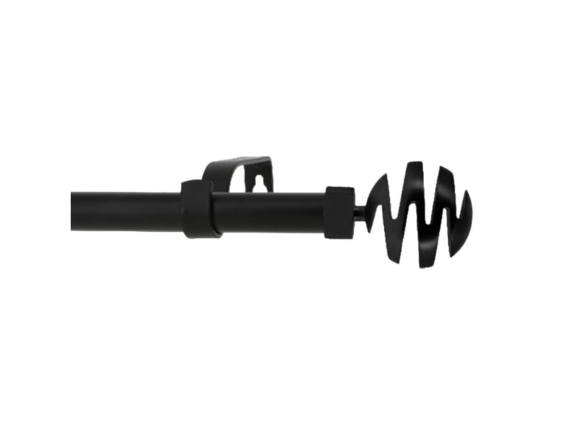  Kit tringle à rideaux extensible avec embouts spirales d19-16mm 120-210 cm  - Conforama B