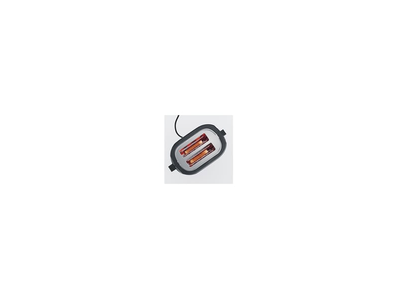  Grille-pain 2 fentes 1000 w inox noir brosse avec décongélation et réchauffage 8235635 - Conforama B