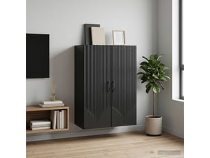 Armoire     <strong></strong> <strong></strong> coloris noir largeur 66 cm