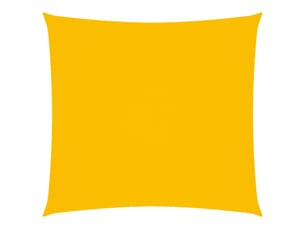 Voile de parasol - voile d'ombrage tissu oxford carré 7x7 m jaune