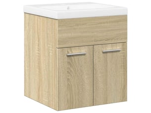 Ensemble de meubles de salle de bain 2 pcs chêne sonoma cf63608