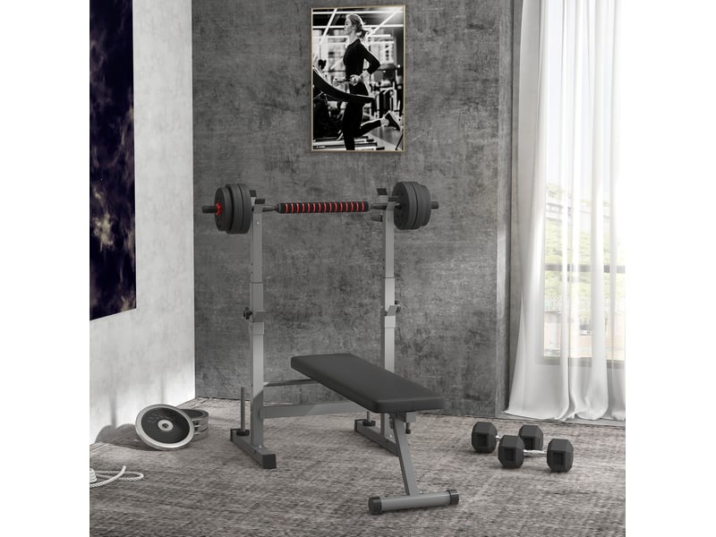  Haltère hexagonal 15 kg noir en métal et caoutchouc, poignée moletée pour entraînement à domicile et gym  - Conforama B