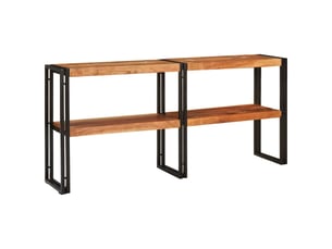 Table console, console d'entrée, meuble console marron 160 x 33 x 75 cm bois d'acacia massif cf35809
