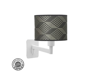 Applique murale fabrilamp moda blanc tetris gris 1 x e14 26x17x28 cm