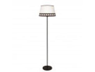 Lampadaire fabrilamp dalia e27 coloris beige marron 165 x 40 x 40 cm