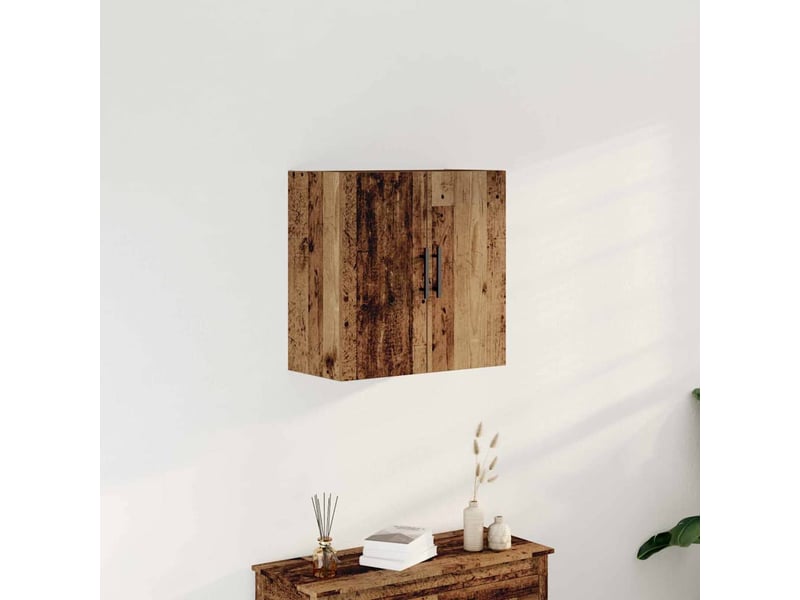  Meuble mural, meuble de rangement salon 60 x 31,5 x 60 cm bois d'ingénierie bois ancien  - Conforama B