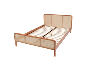 Lit simple 180x200 cm TERRE DE NUIT   coloris marron