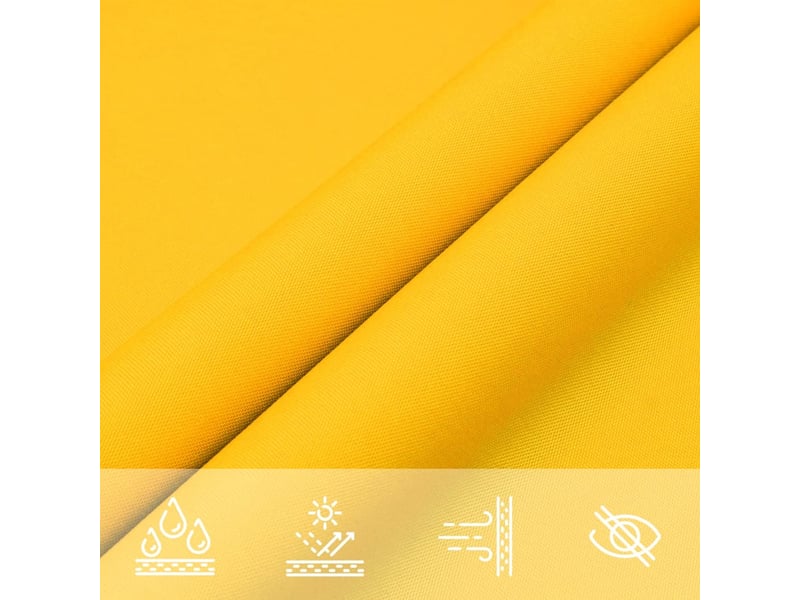  Voile de parasol - voile d'ombrage tissu oxford rectangulaire 6x8 m jaune  - Conforama E