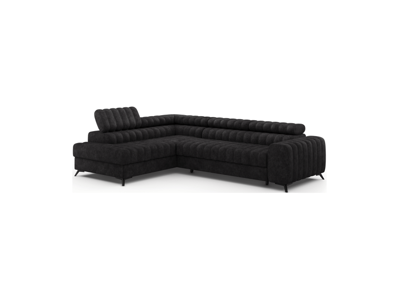 Canapé d'angle collection kanedojo coloris noir - Conforama A