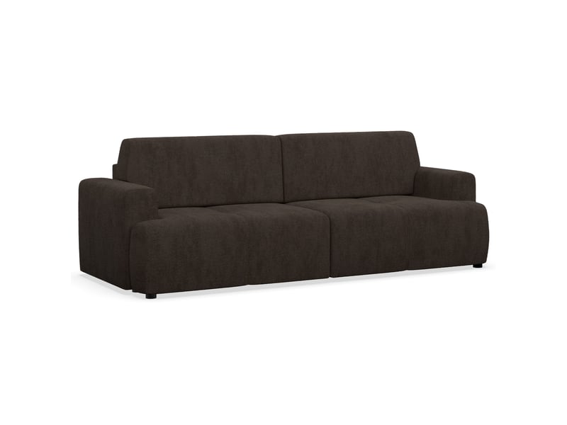  Selsey cobbly - canapé convertible - 244 cm - chenille onyx marron Cobbly - Conforama A