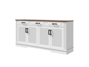 Buffet 4 porte(s)  3 tiroir(s)   - 160 cm coloris blanc 