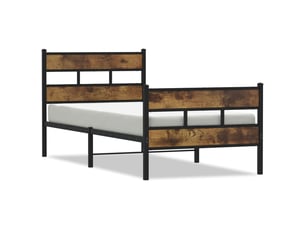 Lit simple 80x200 cm    coloris marron