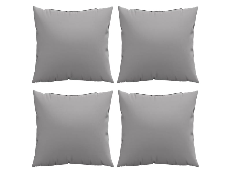  Lot de 4 coussins de canapé, coussins décoratifs gris 40x40 cm tissu cf59236  - Conforama D