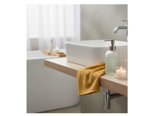 Serviette de toilette en coton lilas