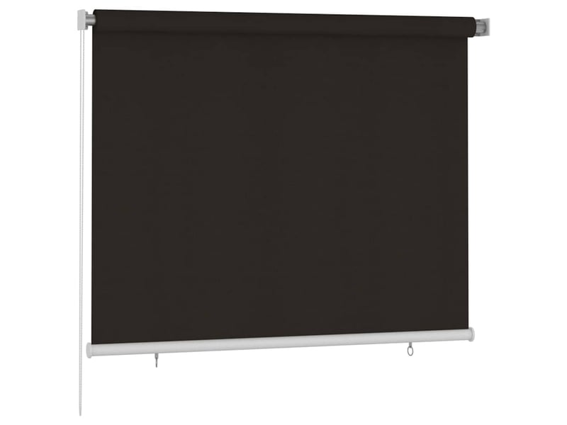 Store enrouleur, store roulant d'extérieur 185 (l) x 140 (h) cm marron hdpe cf47361  - Conforama A