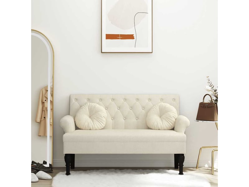  Canapé 2 places avec dossier 120x62x75,5 cm lin  - Conforama B
