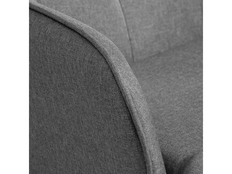  Fauteuil à bascule avec repose-pieds et fauteuil de relaxation avec accoudoirs, revêtement aspect lin, charge 130 kg  - Conforama E