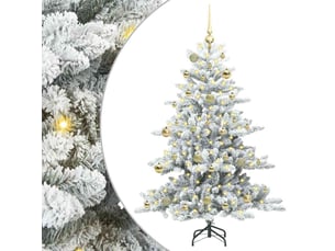 Sapin de noël - arbre de noël artificiel à branches articulées blanc 150 cm