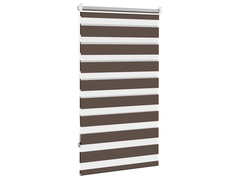  Store vénitien zebra, store de fenêtre 90,9 x 150 cm, largeur du tissu 86,7 cm, couleur café cf48215  - Conforama D