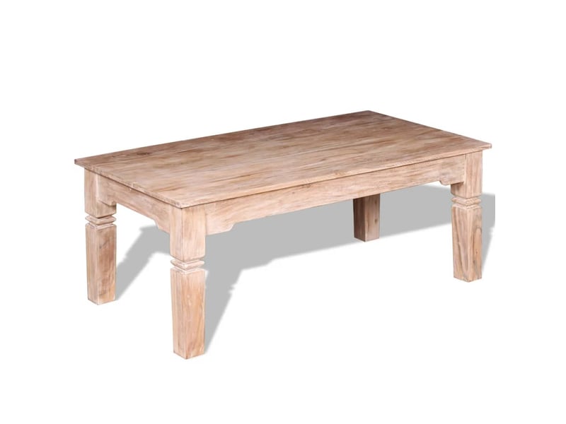  Table basse | table d'appoint salon bois d'acacia 110x60x45 cm  - Conforama E