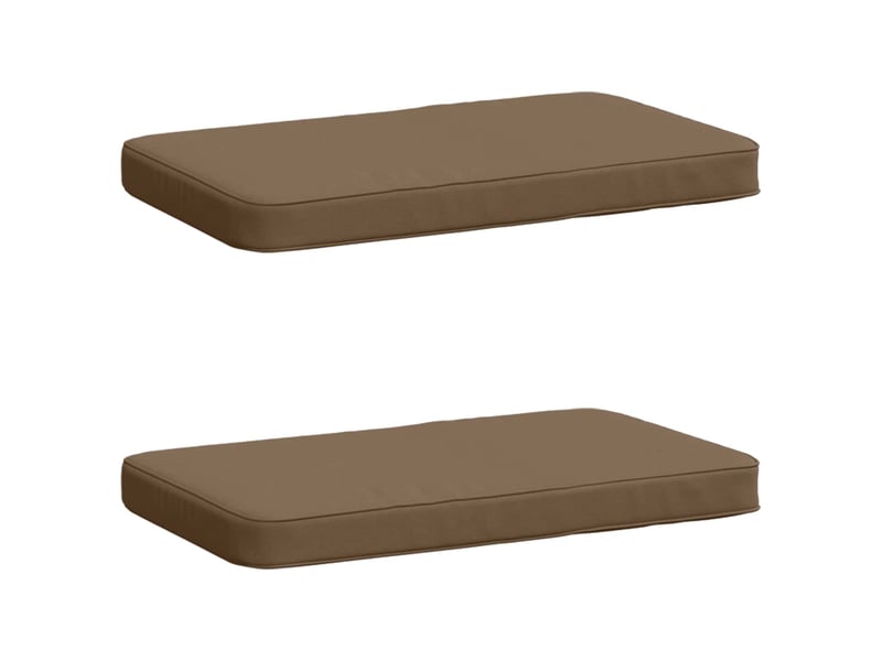  Lot de 2 coussins de banc, coussins d'assise vught 100 % polyester taupe cf58565  - Conforama B