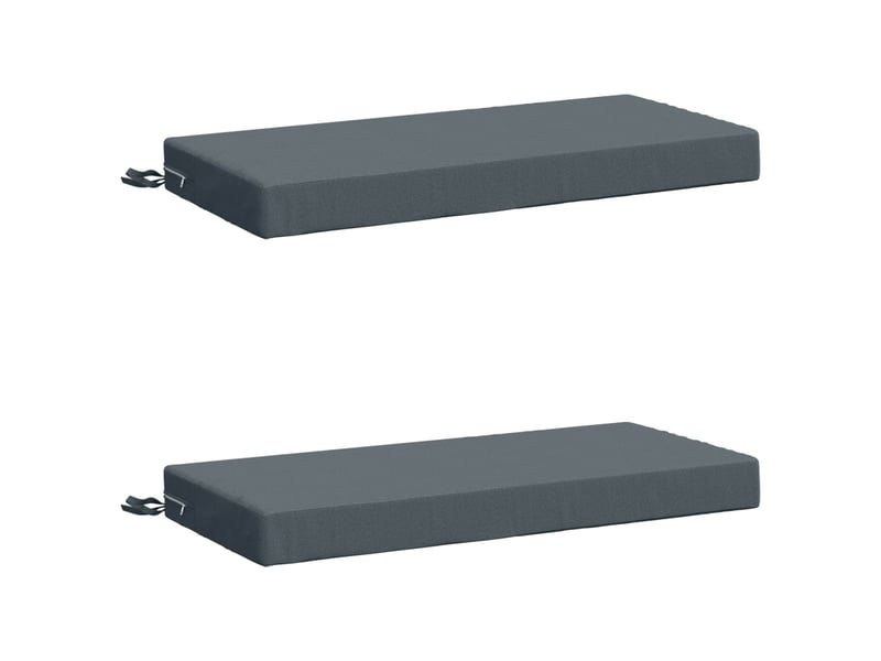  Lot de 2 coussins de banc, coussins d'assise soest 100 % polyester bleu cf57064  - Conforama B