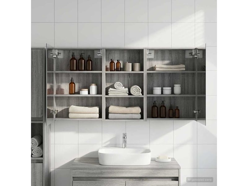 Ensemble de meubles de salle de bain 3 pcs 140x14.5x70 cm shl8685 - Conforama B