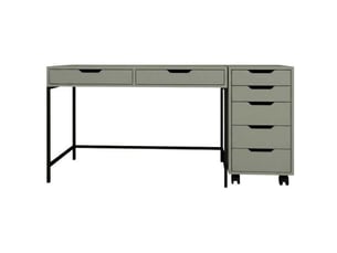 Bureau gaming HANAH HOME 120 cm coloris vert