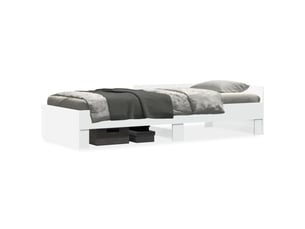 Lit simple 90x200 cm    coloris blanc