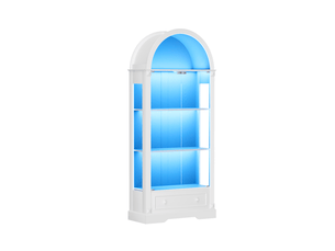 Vitrine coloris blanc MODENUIT - 80 cmx180 cm