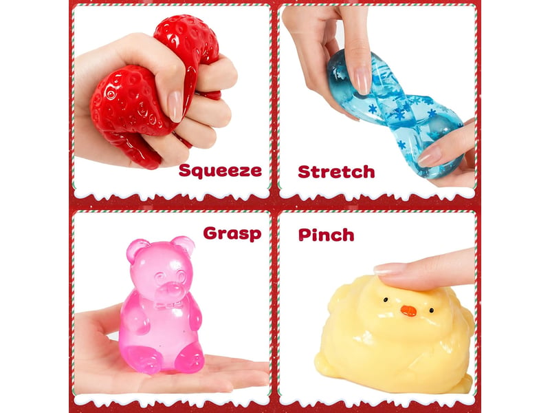  Calendrier de l'avent 2026 – compte à rebours 24 jours avec jouets squishy mignons  - Conforama C