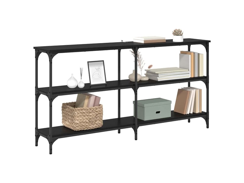 Table de chevet - table console chêne noir 150 x 29 x 75 cm - Conforama B