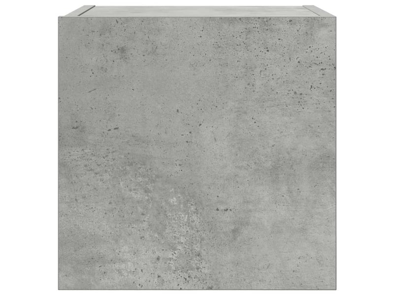  Lot de 2 meuble tv mural, meuble tv suspendu gris béton 30,5x30x30 cm  - Conforama E