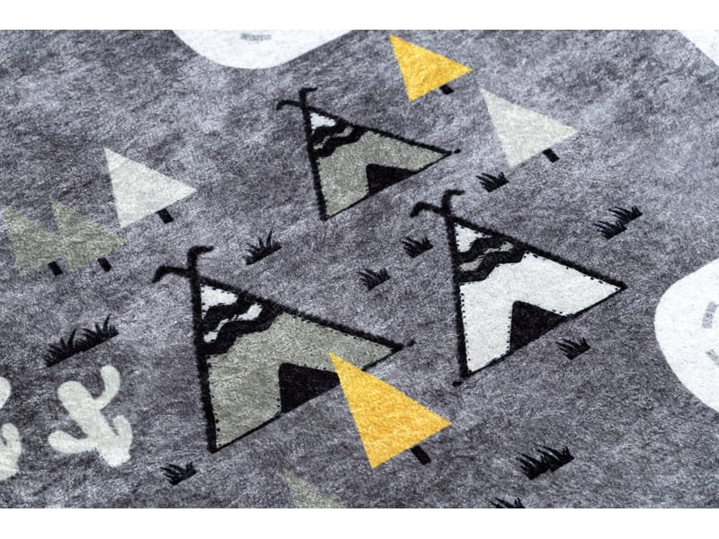  Tapis lavable junior 52107.801 ours, animaux, rues pour les enfants antidérapant - gris 160x220 cm  - Conforama E