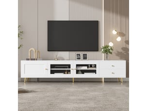 Meuble tv coloris blanc 170 cm HAUSS SPOLE
