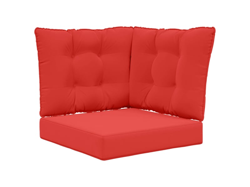  Coussin de canapé d'extérieur, coussin de chaise polyester rouge 50,5 x 50,5 cm cf54146  - Conforama A