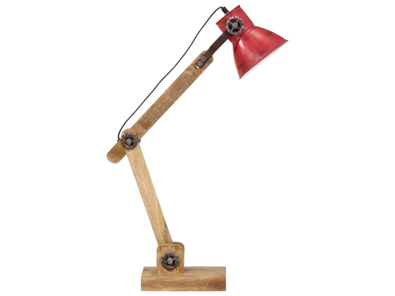  Lampe de bureau 25 w rouge délavé 23x18x96 cm e27  - Conforama D