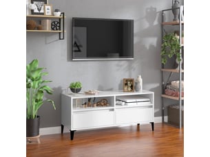 Meuble tv coloris blanc 100 cm <strong></strong>  <strong></strong>
