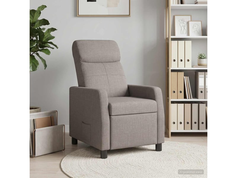 Vidaxl fauteuil inclinable taupe tissu - Conforama B