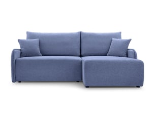 Canapé d'angle réversible convertible CASANOVA  3 places Tissu Bleu