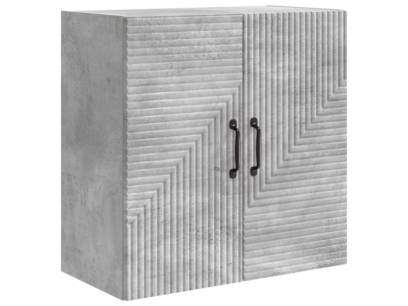  Armoire murale salon, meuble de rangement gris béton 59x31x60 cm bois d'ingénierie shl8739  - Conforama A