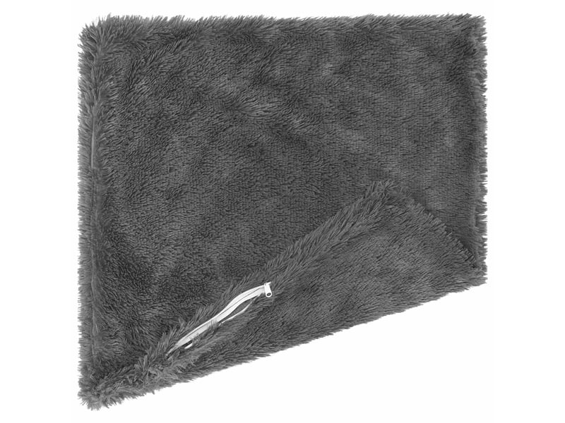  Lot de 2 coussins avec oreiller, coussins décoratifs heerlen vert clair fleece pv cf50617  - Conforama D