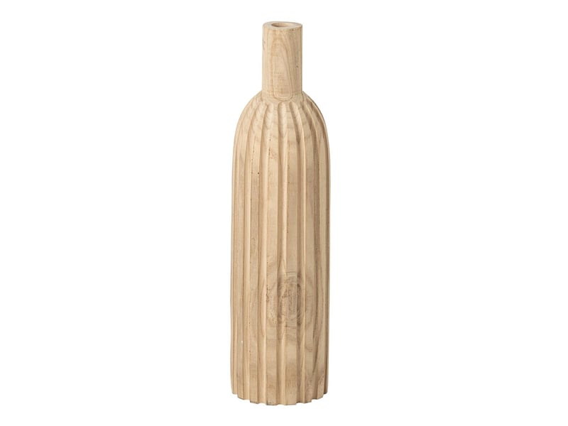  Vase bouteille en bois marek 56cm naturel  - Conforama A